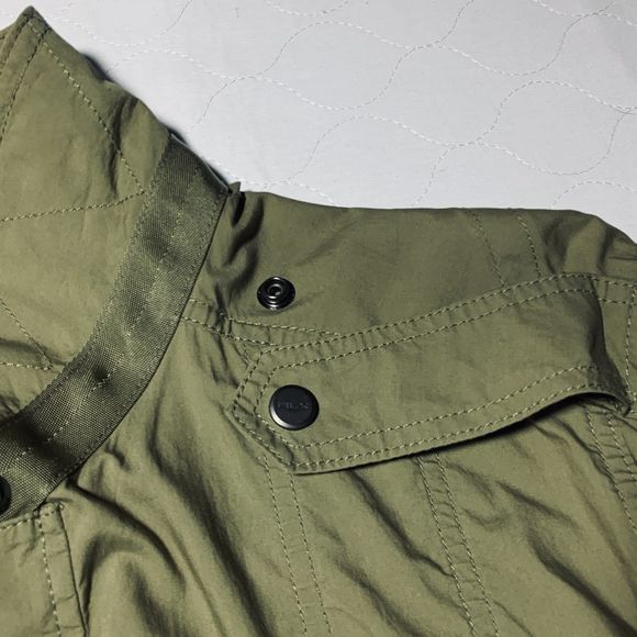 Ralph Lauren RLX Utility Cotton Poplin Jacket XL Green Epaulettes Lightweight - Picture 9 of 16